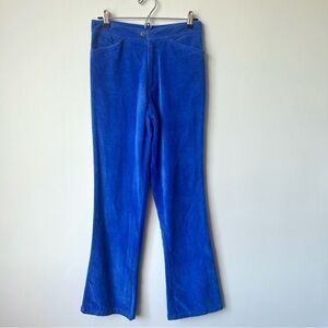Vintage Evolution Cobalt Blue Corduroy High Rise Flare Jeans